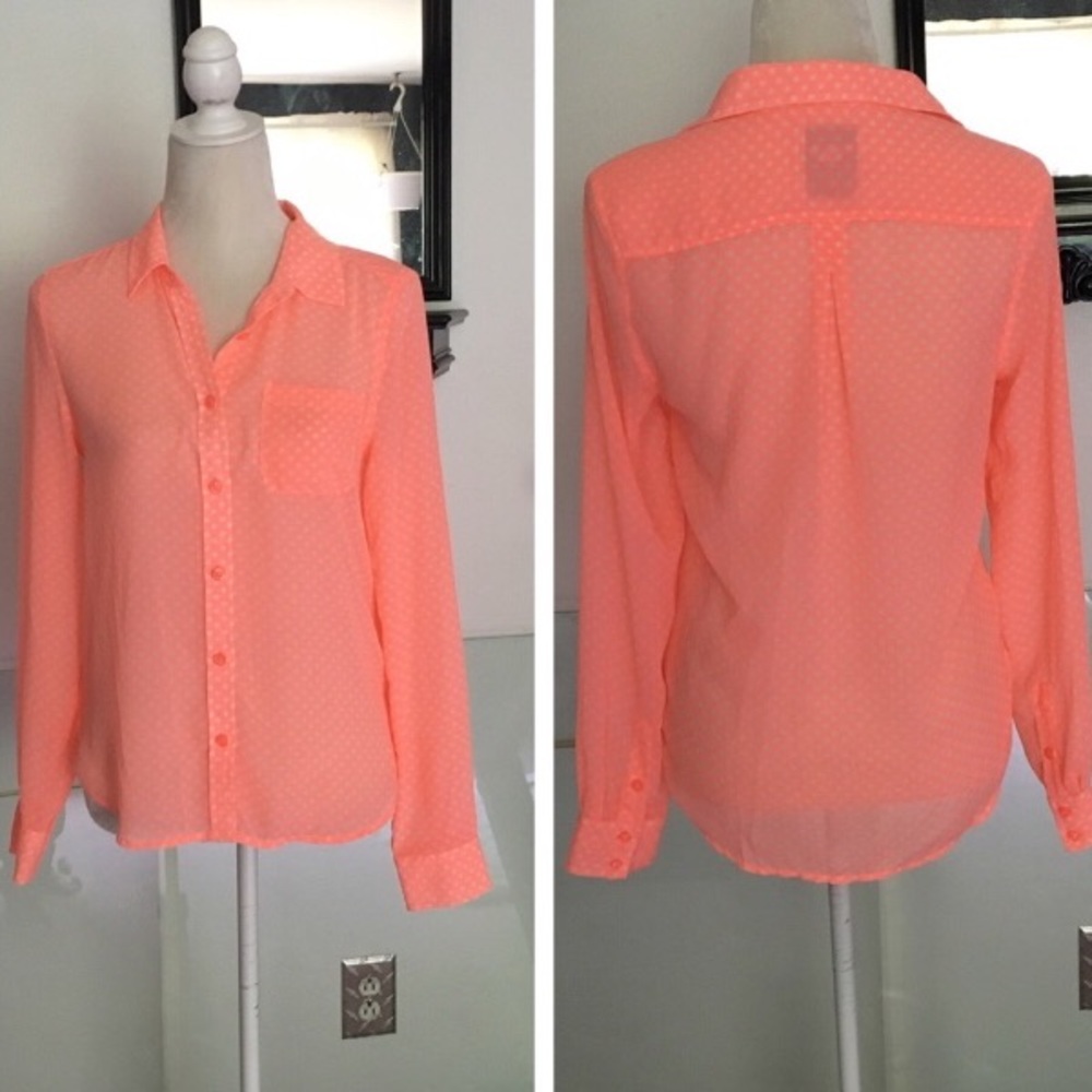 American Eagle Outfitters Sheer Long Shirt Size Small
